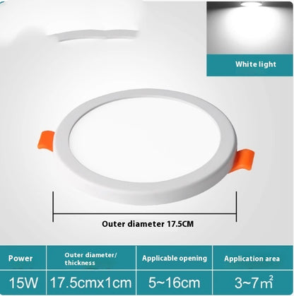 Household Square Circular Corridor Corridor Free Opening Tube Light