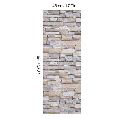 Waterproof Brick Style Self Adhesive Wall Sticker Living Room Bedroom Background Wall Paper