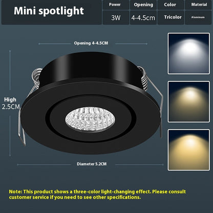 Led Mini Spotlight Embedded Concealed