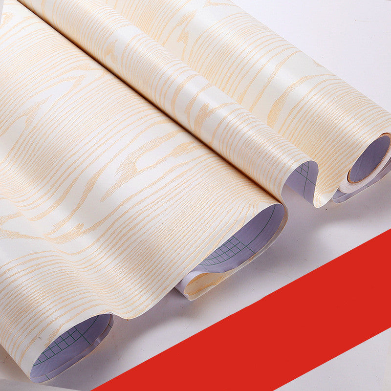 3D stereo waterproof pvc thick wood grain wallpaper