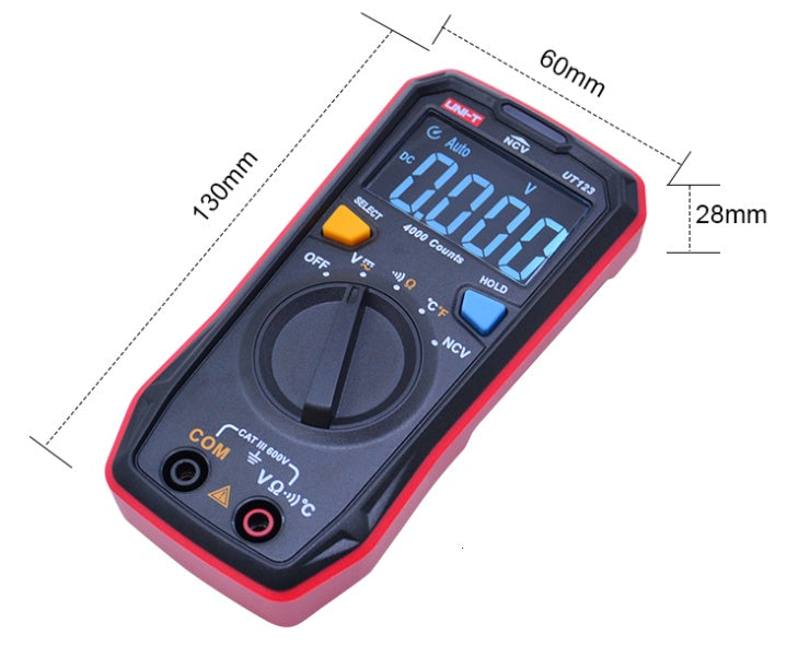 UNI-T UT123 Digital Pocket-sized Residential Multimeter