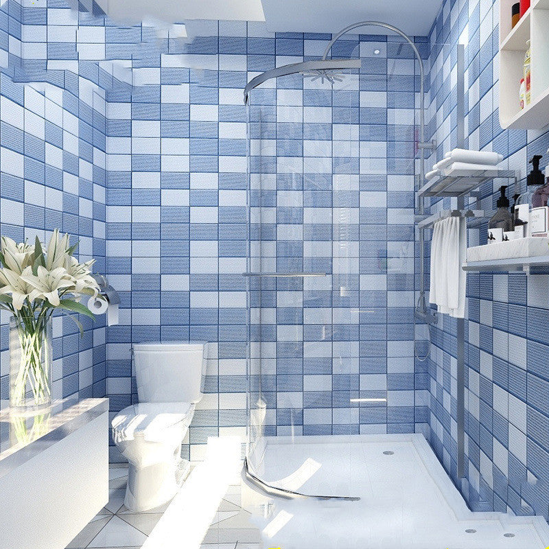 Bathroom tile waterproof self-adhesive wallpaper