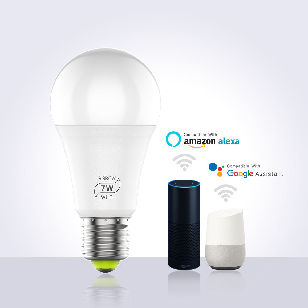 LED Smart Wifi Bulb Supports Alexa And Googleled Voice Control Colorful Lights