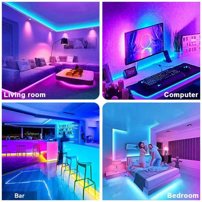 RGB Led Strip Lights 5050 USB Led Light WiFi APP Control Luces Led Flexible Lamp Tape for TV Backlight Room Decor Lighting Diode