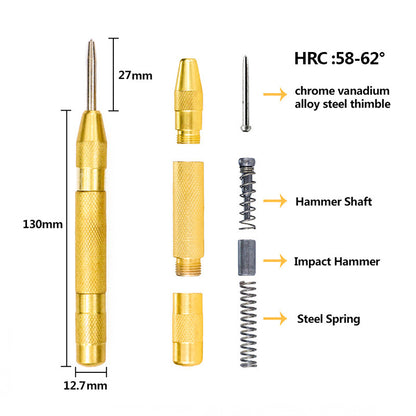 Cone drill bit punch set