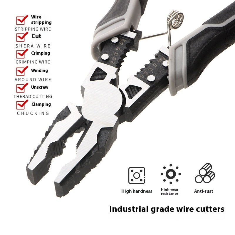 Factory Wholesale Vice Electrician Wire Cutter Tiger Plier Slanting Forceps 3-piece Multi-functional Home Use Set