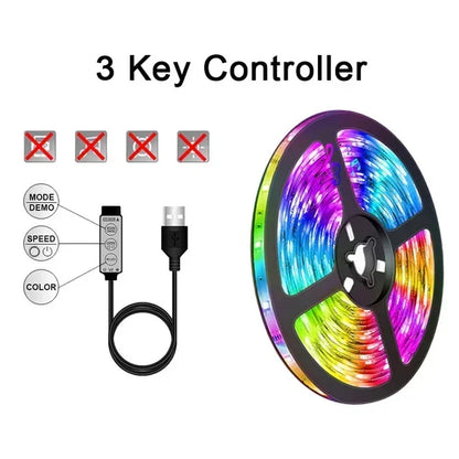 RGB Led Strip Lights 5050 USB Led Light WiFi APP Control Luces Led Flexible Lamp Tape for TV Backlight Room Decor Lighting Diode