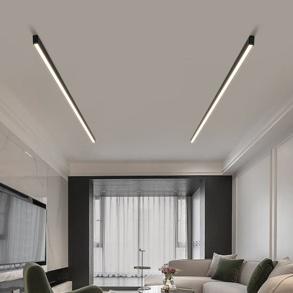 Long Open-mounted Linear Simple Background Wall Living Room Ceiling Lamp Lighting