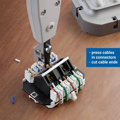 ZoeRax Punch Down Tool 110 Wire Cutter Knife Telecom Pliers For Rj45 Keystone Jack Network Cable Telephone Module Patch Panel