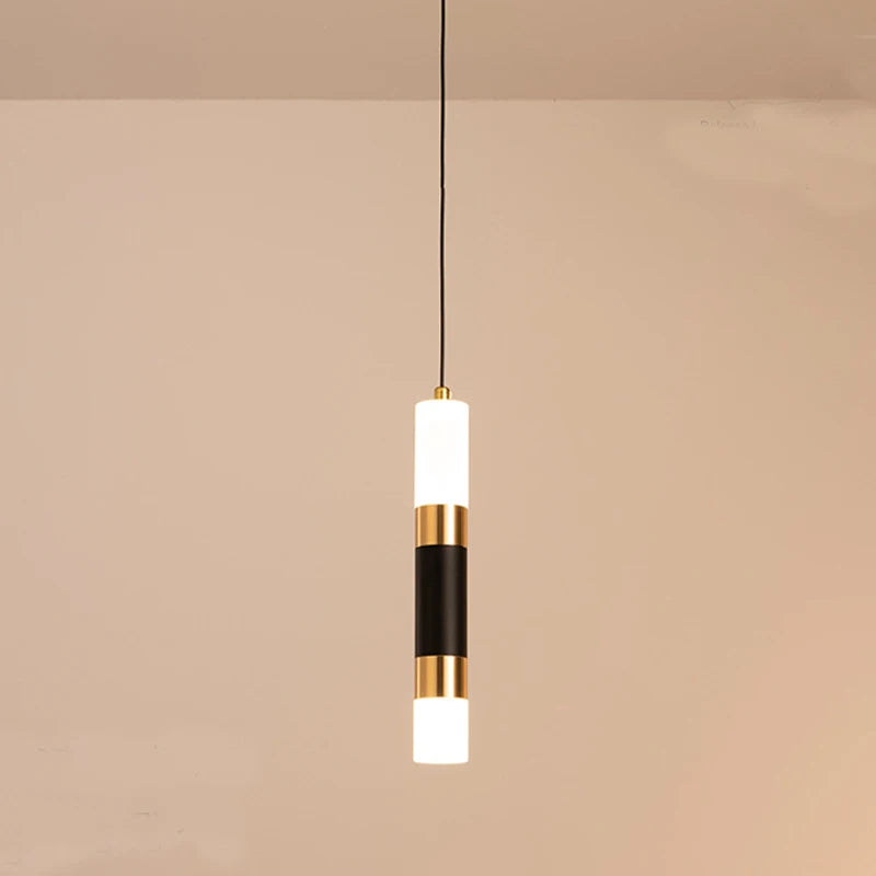 Minimalist Bedside Chandelier Bedroom Minimalist Nordic Creative Strip Bar Restaurant Single Head Chandelier