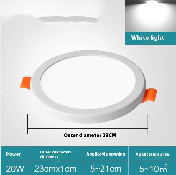 Household Square Circular Corridor Corridor Free Opening Tube Light