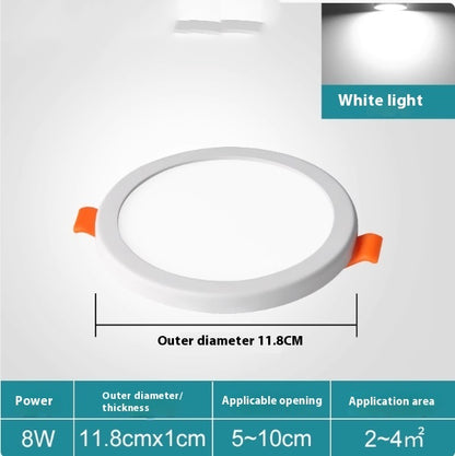 Household Square Circular Corridor Corridor Free Opening Tube Light